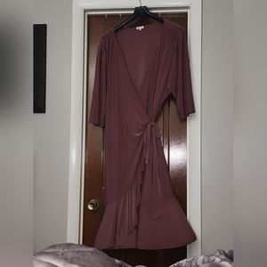 Kiyonna tulip wrap dress
